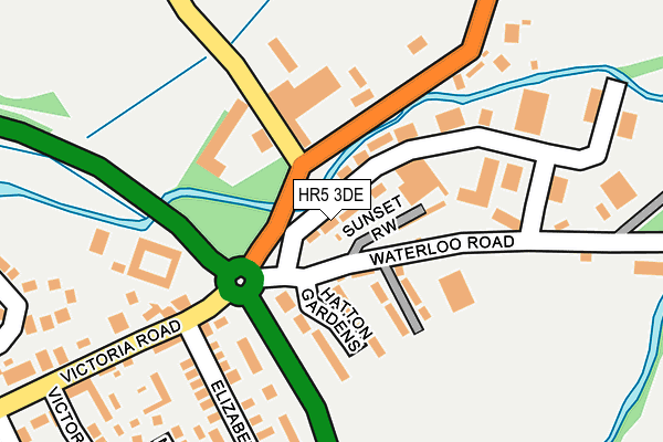 HR5 3DE map - OS OpenMap – Local (Ordnance Survey)