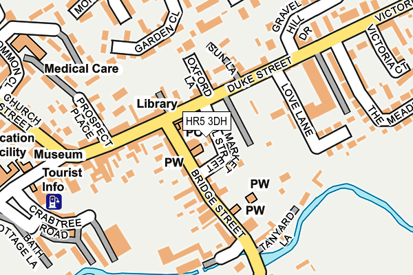 HR5 3DH map - OS OpenMap – Local (Ordnance Survey)