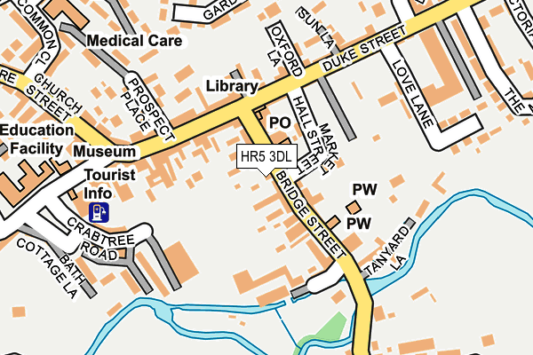 HR5 3DL map - OS OpenMap – Local (Ordnance Survey)