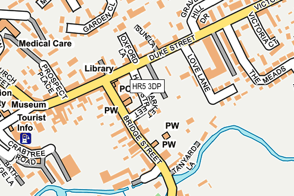 HR5 3DP map - OS OpenMap – Local (Ordnance Survey)