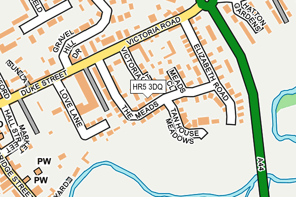 HR5 3DQ map - OS OpenMap – Local (Ordnance Survey)