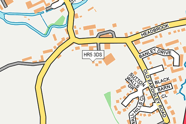 HR5 3DS map - OS OpenMap – Local (Ordnance Survey)