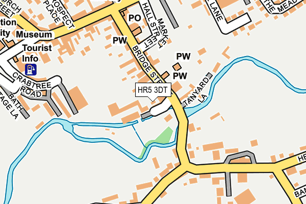 HR5 3DT map - OS OpenMap – Local (Ordnance Survey)