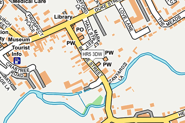 HR5 3DW map - OS OpenMap – Local (Ordnance Survey)