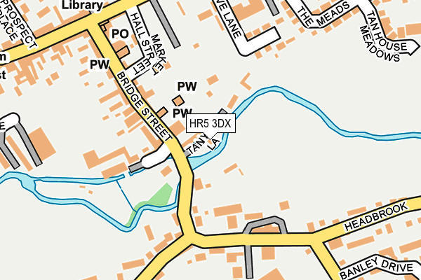 HR5 3DX map - OS OpenMap – Local (Ordnance Survey)