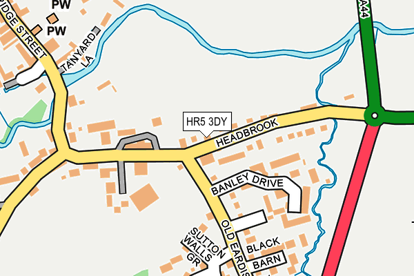 HR5 3DY map - OS OpenMap – Local (Ordnance Survey)
