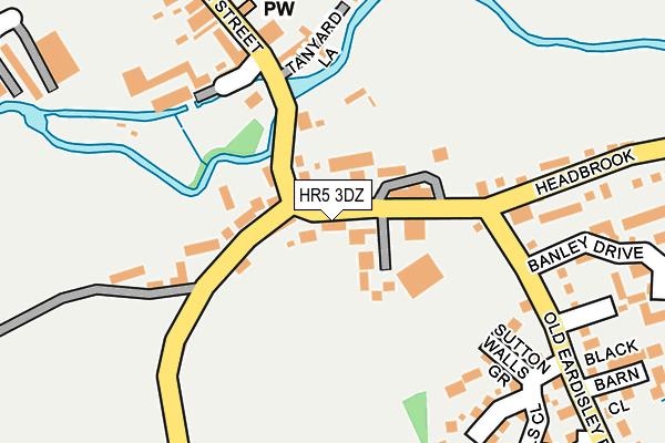 HR5 3DZ map - OS OpenMap – Local (Ordnance Survey)