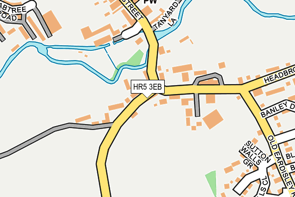 HR5 3EB map - OS OpenMap – Local (Ordnance Survey)