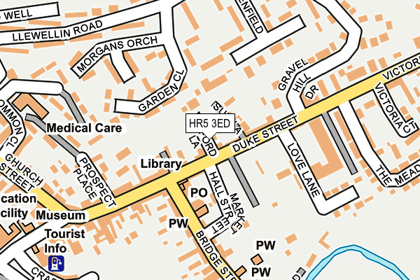 HR5 3ED map - OS OpenMap – Local (Ordnance Survey)