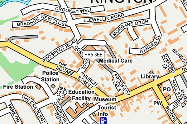 HR5 3EE map - OS OpenMap – Local (Ordnance Survey)