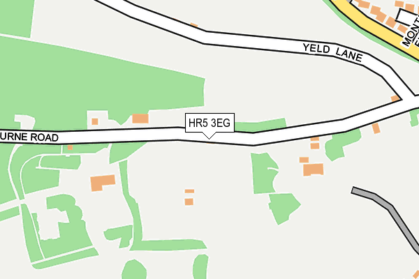 HR5 3EG map - OS OpenMap – Local (Ordnance Survey)