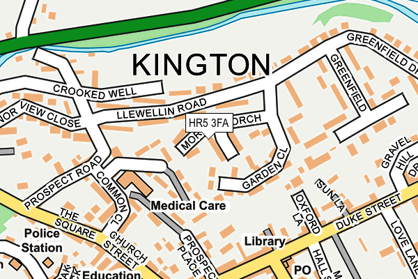 HR5 3FA map - OS OpenMap – Local (Ordnance Survey)