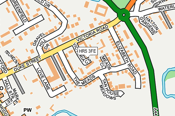HR5 3FE map - OS OpenMap – Local (Ordnance Survey)