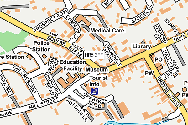 HR5 3FF map - OS OpenMap – Local (Ordnance Survey)