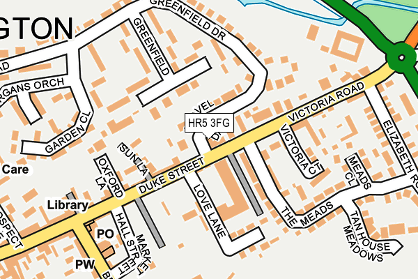 HR5 3FG map - OS OpenMap – Local (Ordnance Survey)