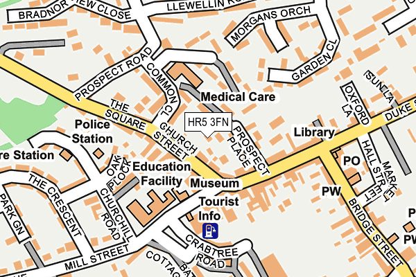 HR5 3FN map - OS OpenMap – Local (Ordnance Survey)