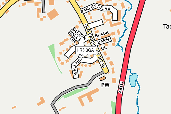 HR5 3GA map - OS OpenMap – Local (Ordnance Survey)
