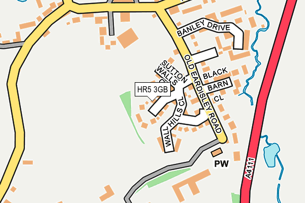 HR5 3GB map - OS OpenMap – Local (Ordnance Survey)