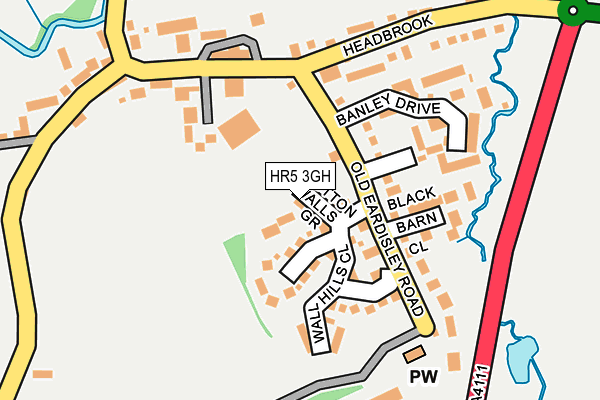 HR5 3GH map - OS OpenMap – Local (Ordnance Survey)
