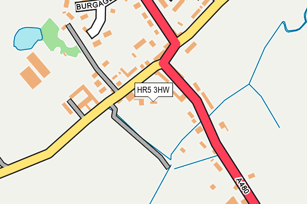 HR5 3HW map - OS OpenMap – Local (Ordnance Survey)