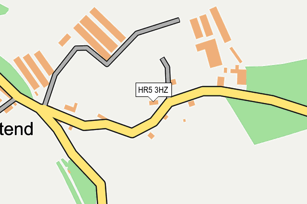 HR5 3HZ map - OS OpenMap – Local (Ordnance Survey)