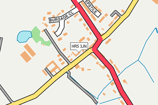 HR5 3JN map - OS OpenMap – Local (Ordnance Survey)