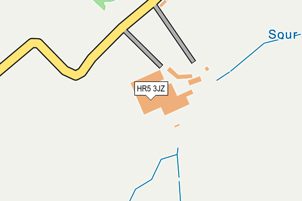 HR5 3JZ map - OS OpenMap – Local (Ordnance Survey)
