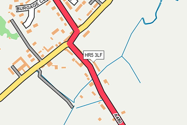HR5 3LF map - OS OpenMap – Local (Ordnance Survey)