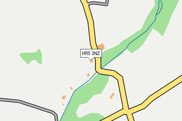 HR5 3NZ map - OS OpenMap – Local (Ordnance Survey)