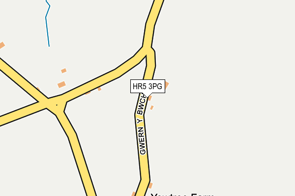 HR5 3PG map - OS OpenMap – Local (Ordnance Survey)