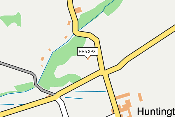 HR5 3PX map - OS OpenMap – Local (Ordnance Survey)