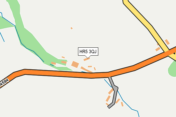 HR5 3QJ map - OS OpenMap – Local (Ordnance Survey)