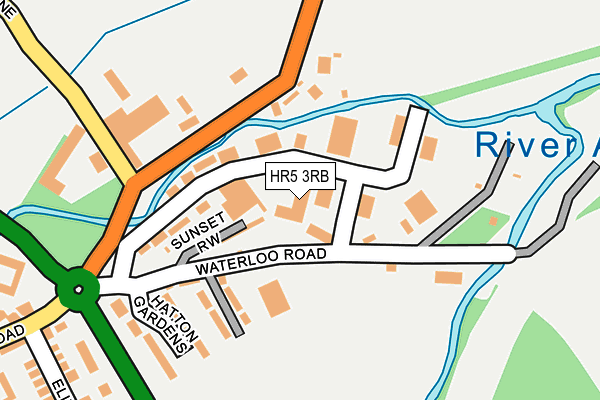 HR5 3RB map - OS OpenMap – Local (Ordnance Survey)