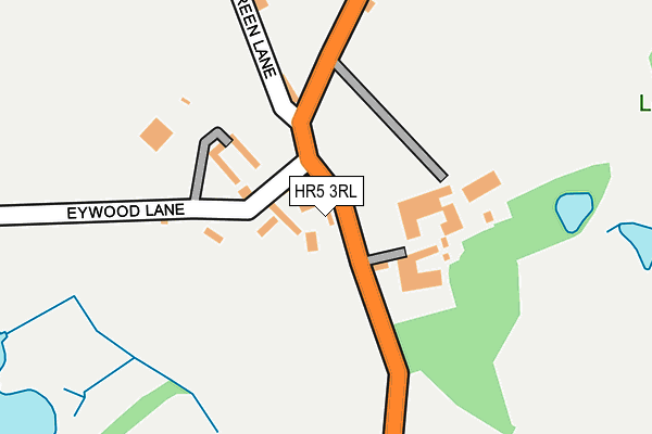HR5 3RL map - OS OpenMap – Local (Ordnance Survey)