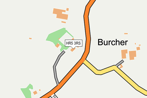 HR5 3RS map - OS OpenMap – Local (Ordnance Survey)