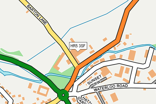 HR5 3SF map - OS OpenMap – Local (Ordnance Survey)