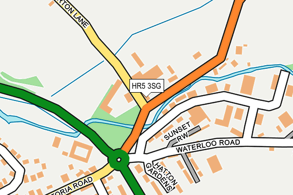 HR5 3SG map - OS OpenMap – Local (Ordnance Survey)