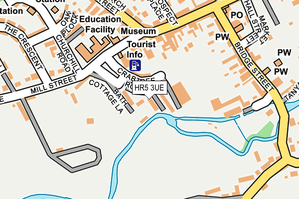 HR5 3UE map - OS OpenMap – Local (Ordnance Survey)