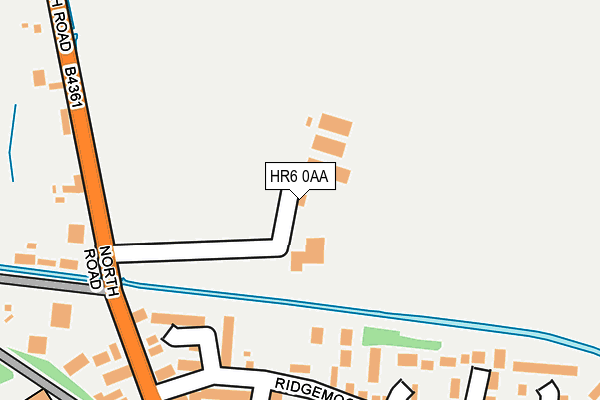 HR6 0AA map - OS OpenMap – Local (Ordnance Survey)