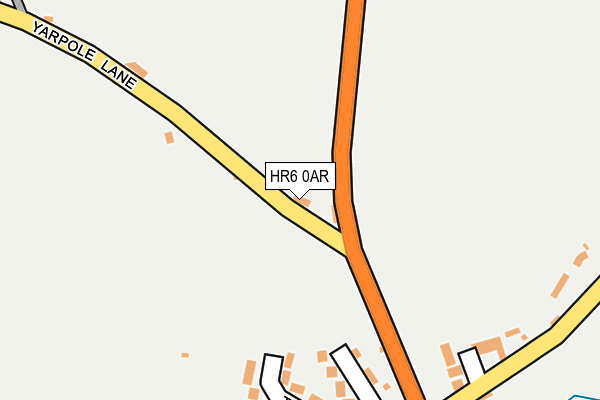 HR6 0AR map - OS OpenMap – Local (Ordnance Survey)