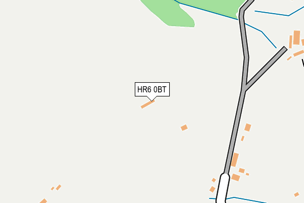 HR6 0BT map - OS OpenMap – Local (Ordnance Survey)