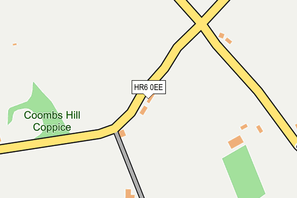 HR6 0EE map - OS OpenMap – Local (Ordnance Survey)