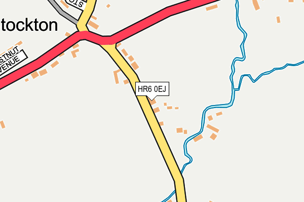 HR6 0EJ map - OS OpenMap – Local (Ordnance Survey)