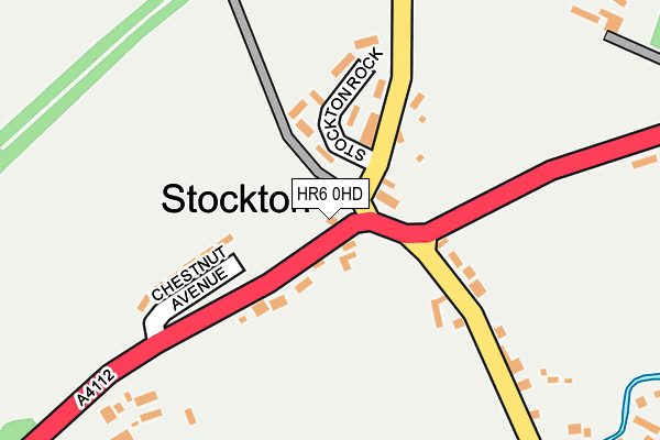 HR6 0HD map - OS OpenMap – Local (Ordnance Survey)