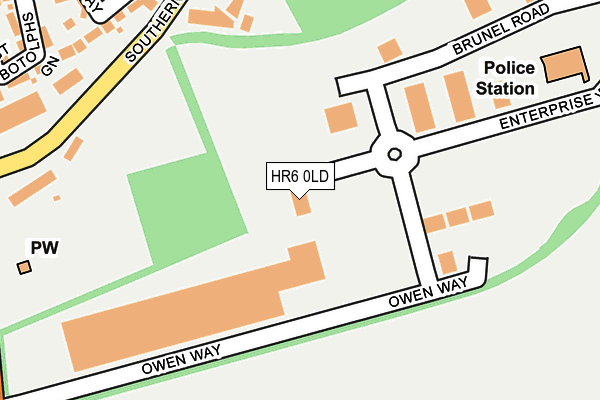 HR6 0LD map - OS OpenMap – Local (Ordnance Survey)