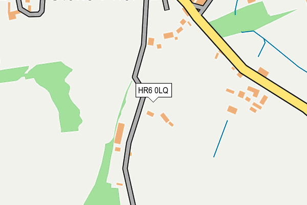 HR6 0LQ map - OS OpenMap – Local (Ordnance Survey)