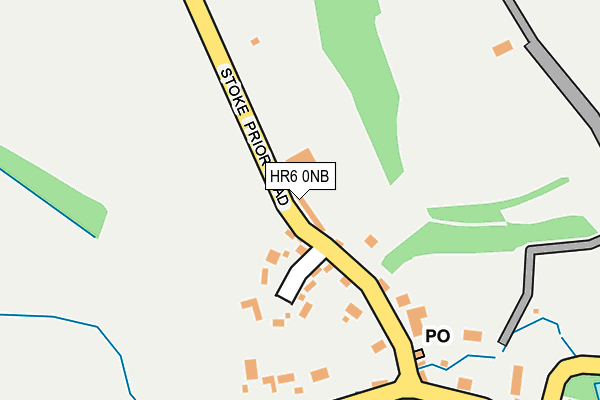 HR6 0NB map - OS OpenMap – Local (Ordnance Survey)