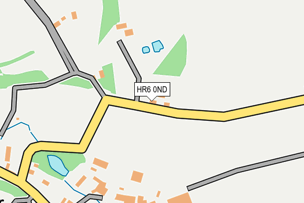 HR6 0ND map - OS OpenMap – Local (Ordnance Survey)