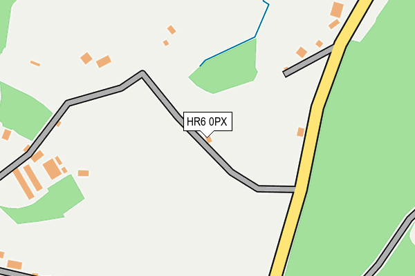 HR6 0PX map - OS OpenMap – Local (Ordnance Survey)