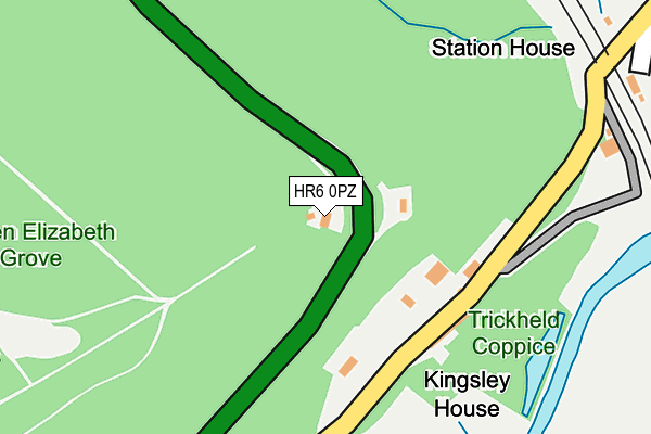HR6 0PZ map - OS OpenMap – Local (Ordnance Survey)